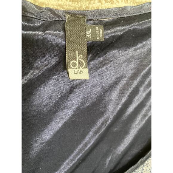 DS Lab sleeveless sequin dress navy blue size 3XL cocktail event luxury classic - Picture 3 of 5